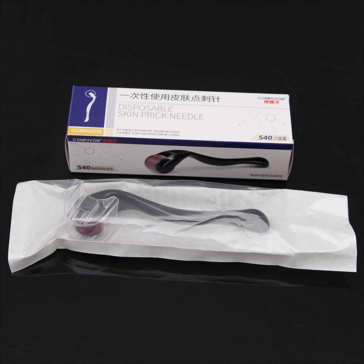 Factory-Direct Black Derma Roller for Home Use