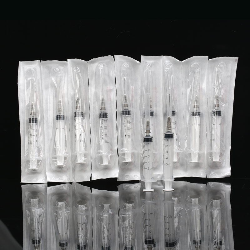 Luer lock syringe with micro needle for skin booster precise injection